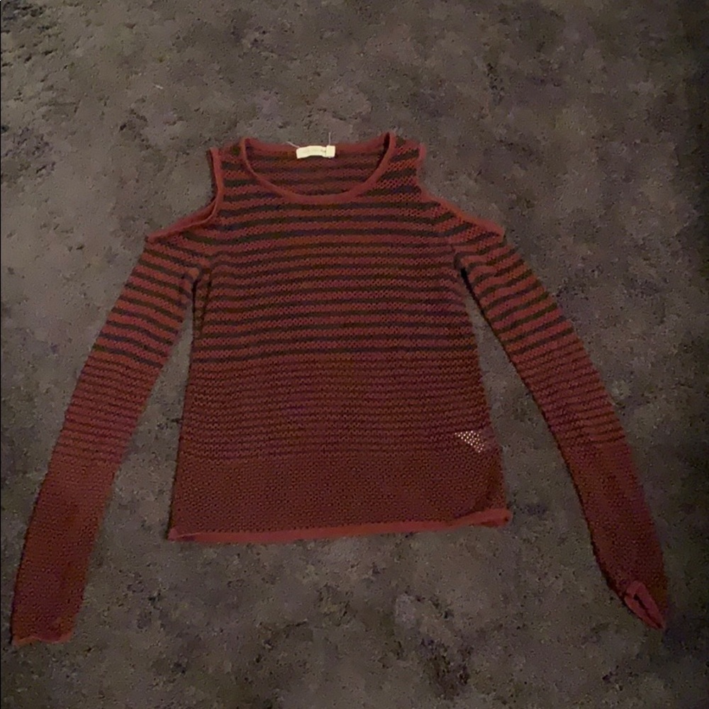 see through rag & bone stripped long sleeve